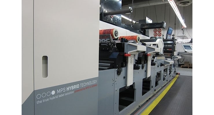 MPS hybrid flexo label press