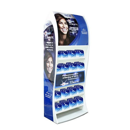 Crest 3D White Retail Display