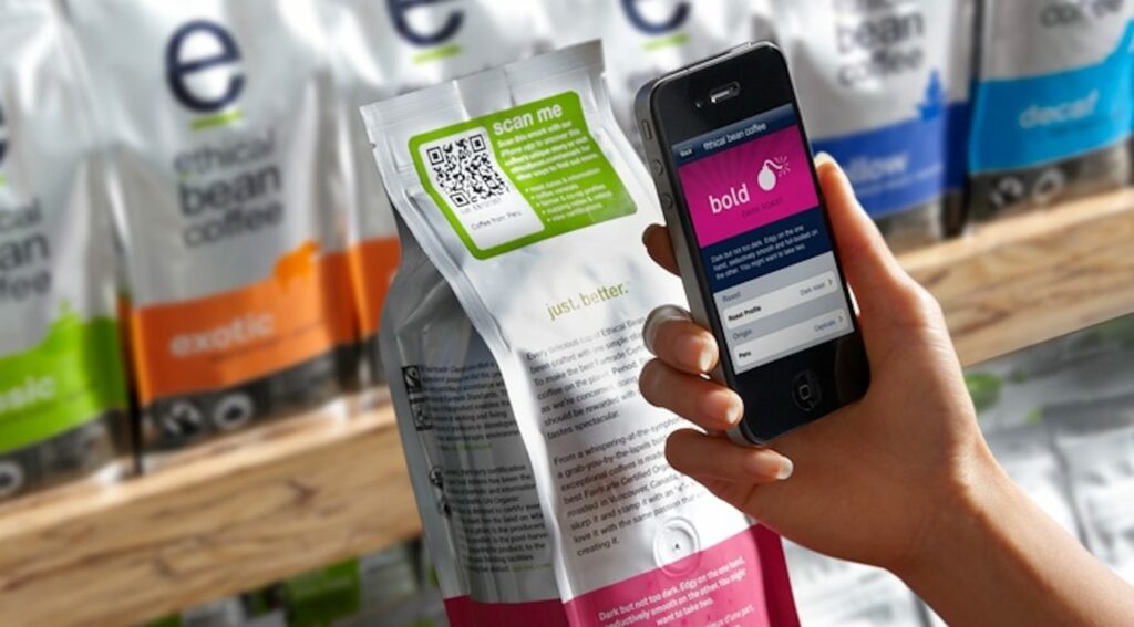 QR code on packaging