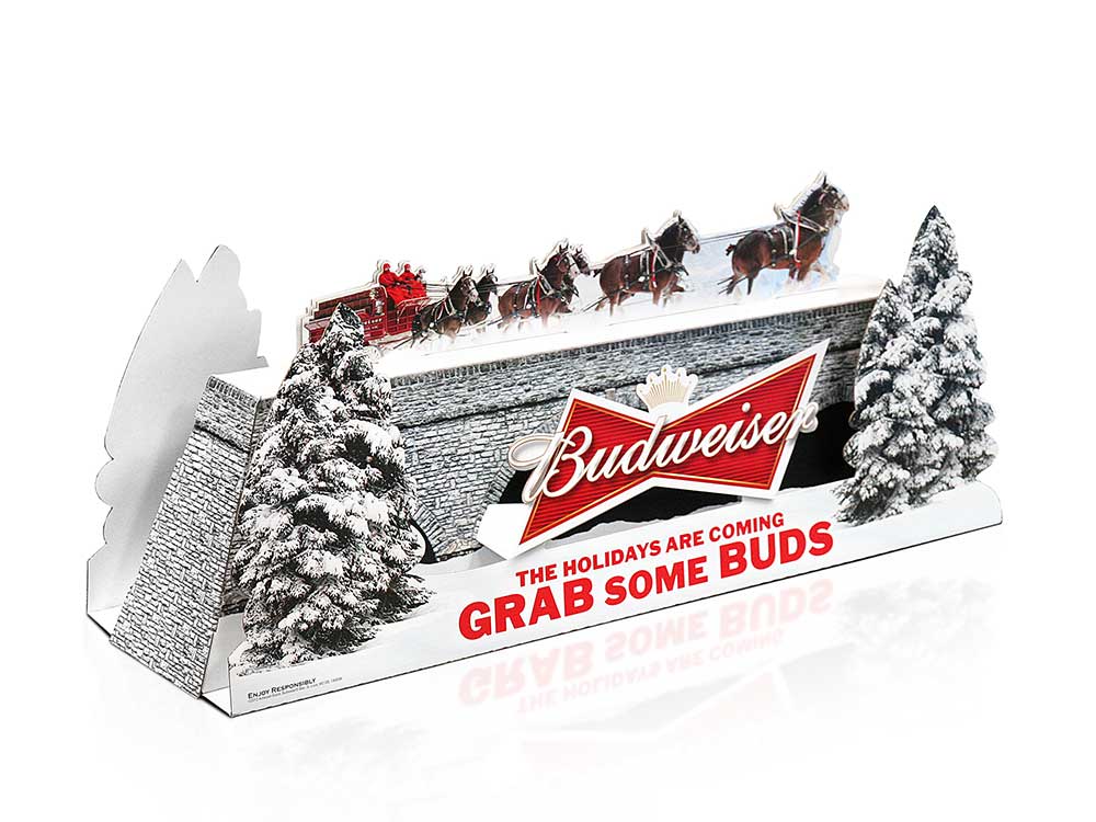 Budweiser holiday packaging