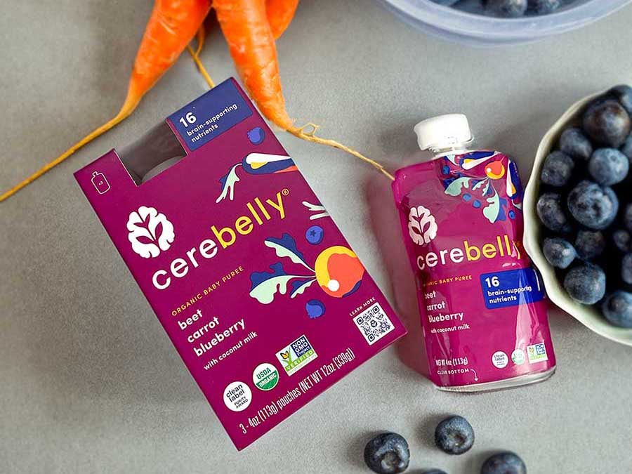 Cerebelly Carrot Blueberry product packaging